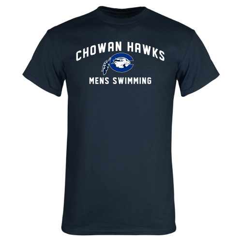  Navy T Shirt - Chowan Mens Swimming