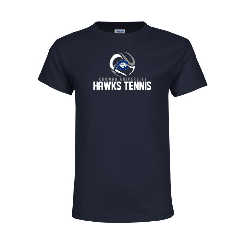  Youth Navy T Shirt - Chowan Hawks Tennis