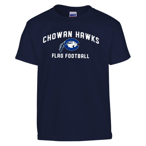  Youth Navy T Shirt - Flag Football