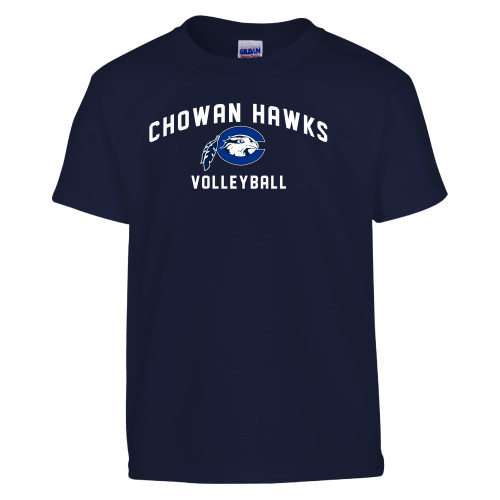  Youth Navy T Shirt - Chowan Volleyball