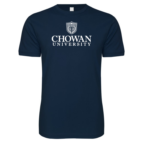 Next Level Navy SoftStyle T Shirt - Primary Mark