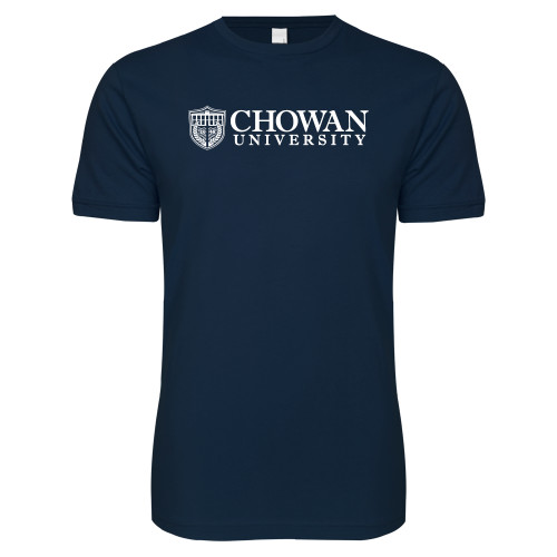  Next Level Navy SoftStyle T Shirt - Horizontal Primary Mark