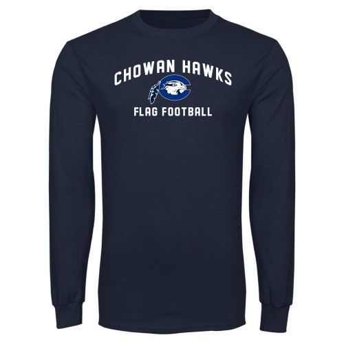  Navy Long Sleeve T Shirt - Flag Football