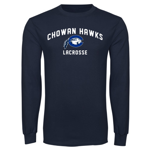  Navy Long Sleeve T Shirt - Chowan Lacrosse