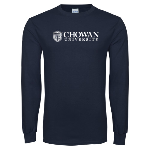  Navy Long Sleeve T-Shirt - Horizontal Primary Mark