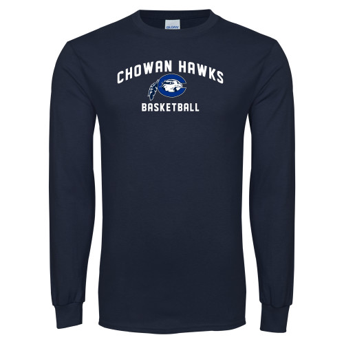  Navy Long Sleeve T-Shirt - Chowan Basketball