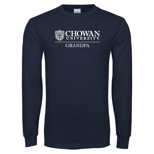  Navy Long Sleeve T-Shirt - Chowan Grandpa