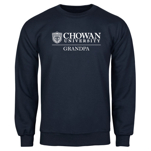  Navy Fleece Crew - Chowan Grandpa