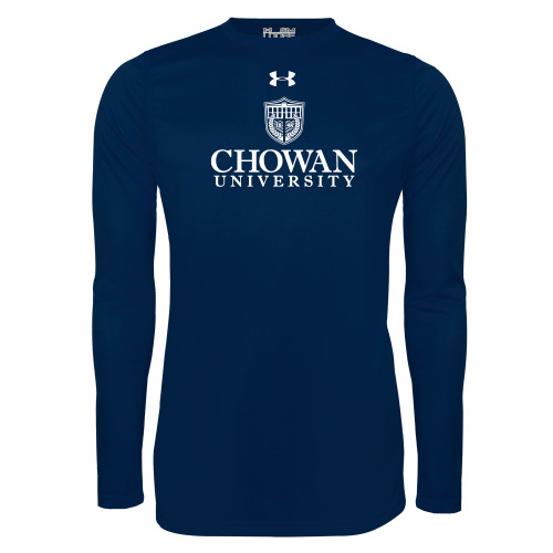  Under Armour Navy Long Sleeve Tech Tee - Primary Mark