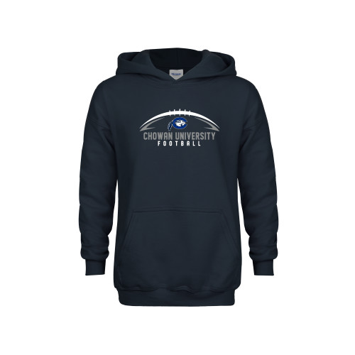  Youth Navy Fleece Hoodie - Chowan University Football