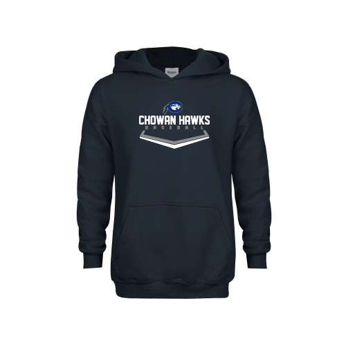  Youth Navy Fleece Hoodie - Chowan Hawks Baseball