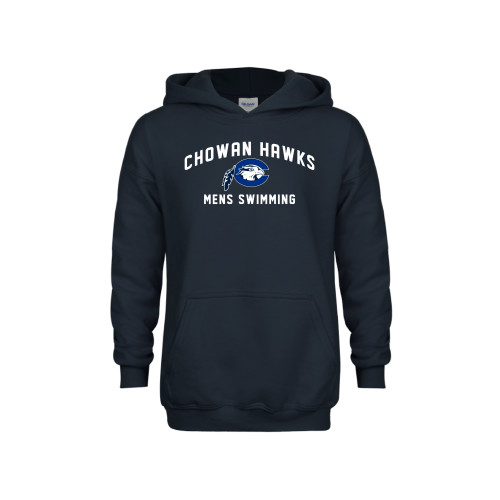  Youth Navy Fleece Hoodie - Chowan Mens Swimming