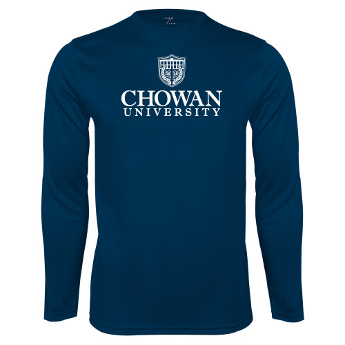  Navy Performance Long Sleeve Shirt - Primary Mark