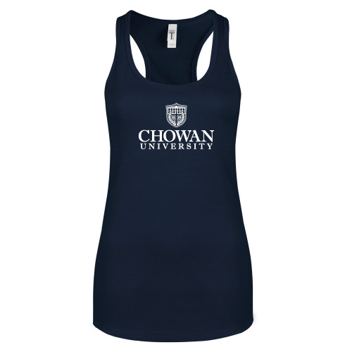  Next Level Womens Navy Racerback Tank  - Primary Mark