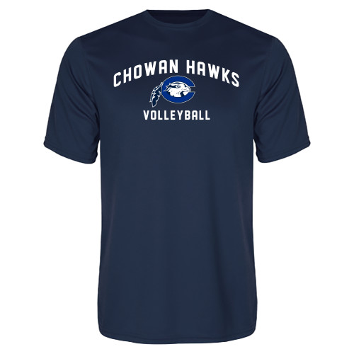  Navy Performance Tee - Chowan Volleyball
