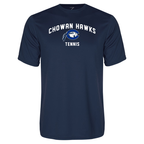  Navy Performance Tee - Chowan Tennis