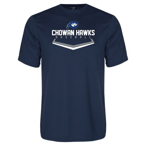  Navy Performance Tee - Chowan Hawks Baseball