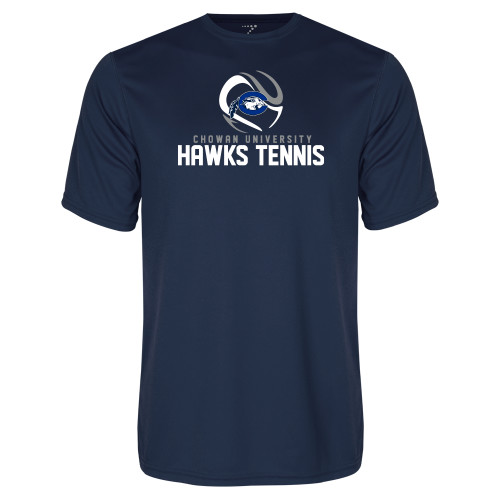  Navy Performance Tee - Chowan Hawks Tennis