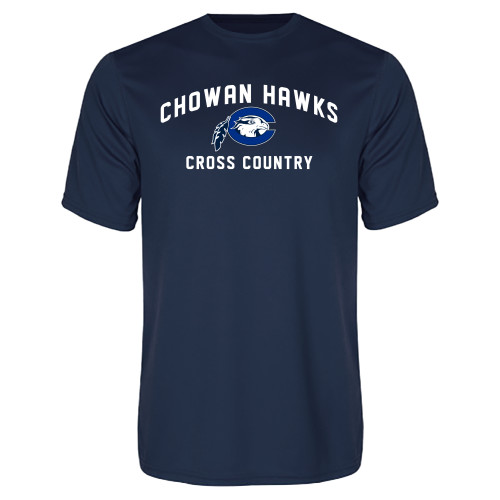  Navy Performance Tee - Chowan Cross Country