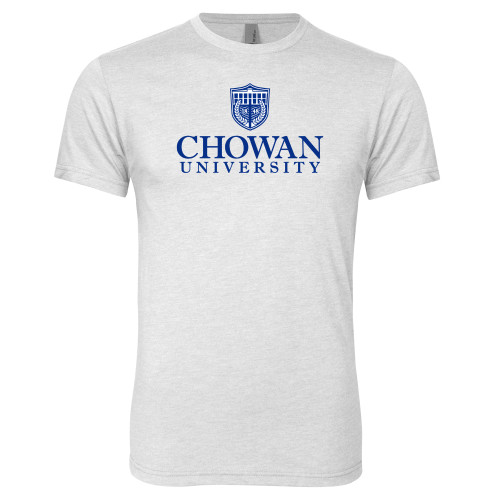  Next Level Heather White Triblend Tee - Primary Mark