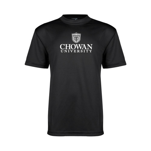  Youth Performance Black Tee - Primary Mark
