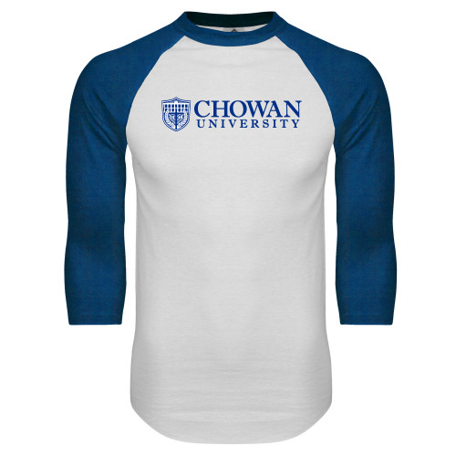 Main Image for  White/Royal Raglan Baseball T Shirt