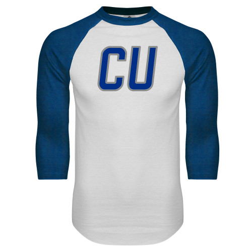 Main Image for  White/Royal Raglan Baseball T Shirt