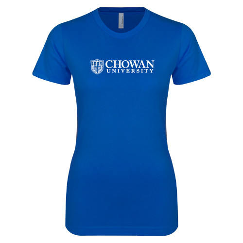  Next Level Womens Royal Boyfriend Tee - Horizontal Primary Mark