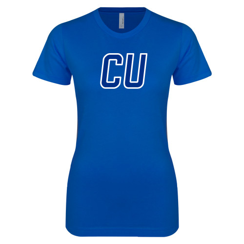  Next Level Womens Royal Boyfriend Tee - CU Mark