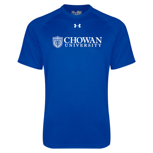  Under Armour Royal Tech Tee - Horizontal Primary Mark