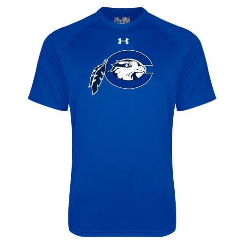 Under Armour Royal Tech Tee - Mascot Logo