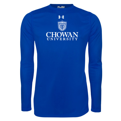  Under Armour Royal Long Sleeve Tech Tee - Primary Mark