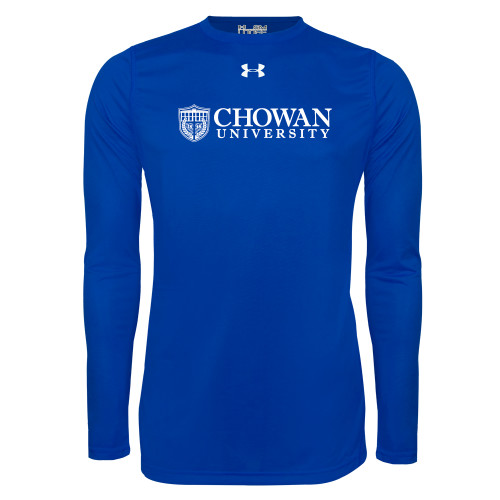 Under Armour Royal Long Sleeve Tech Tee - Horizontal Primary Mark