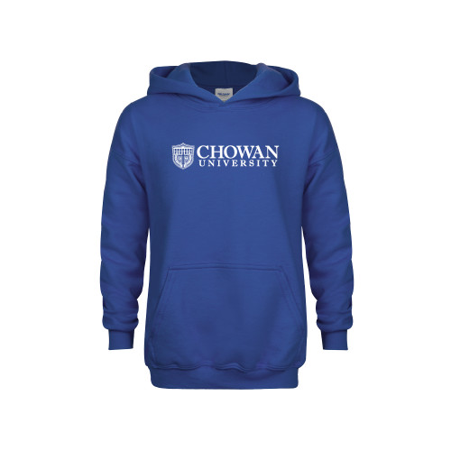  Youth Royal Fleece Hoodie - Horizontal Primary Mark