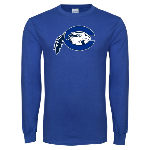  Royal Long Sleeve T Shirt - Mascot Logo