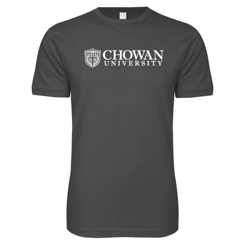  Next Level Charcoal SoftStyle T Shirt - Horizontal Primary Mark
