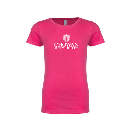 Next Level Girls Fuchsia Fashion Fit T Shirt - Primary Mark