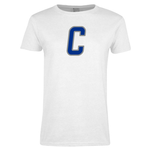  Womens White Short Sleeve Tee - Chowan C