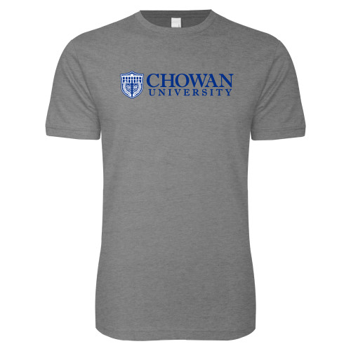  Next Level Heather Grey SoftStyle T Shirt - Horizontal Primary Mark