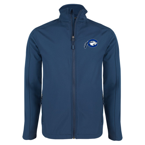  Navy Softshell Jacket - Mascot Logo