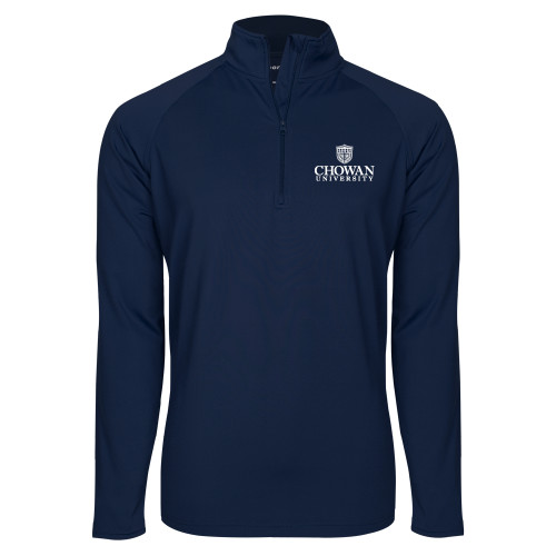  Sport Tek Navy Sport Wick Stretch 1/2 Zip Pullover - Primary Mark