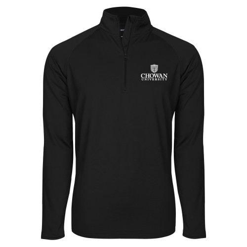  Sport Tek Black Sport Wick Stretch 1/2 Zip Pullover - Primary Mark