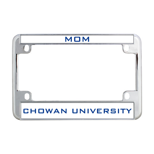  Metal Motorcycle License Plate Frame in Chrome - Mom