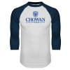Thumbnail image for  White/Navy Raglan Baseball T Shirt