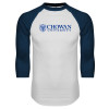 Thumbnail image for  White/Navy Raglan Baseball T Shirt