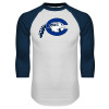 Thumbnail image for  White/Navy Raglan Baseball T Shirt