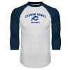 Thumbnail image for  White/Navy Raglan Baseball T Shirt