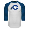 Thumbnail image for  White/Royal Raglan Baseball T Shirt