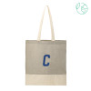 Thumbnail image for  Split Recycled Grey Cotton Twill Convention Tote