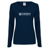 Thumbnail image for  Womens Navy Long Sleeve V Neck Tee